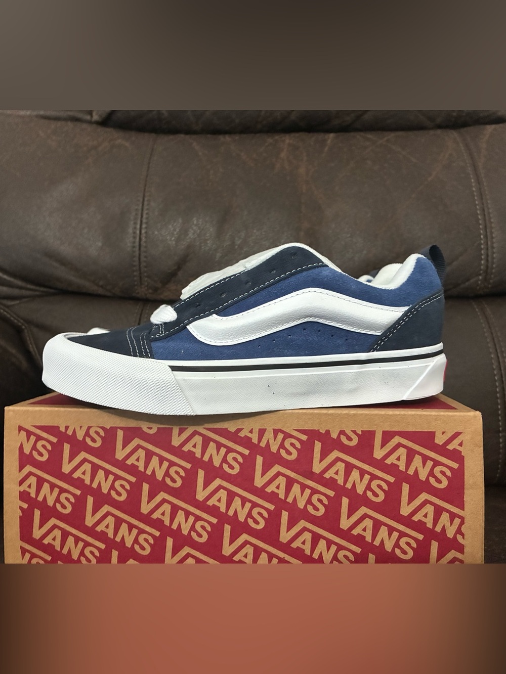 Vans Knu Skool Navy & White Sneakers brand new in box